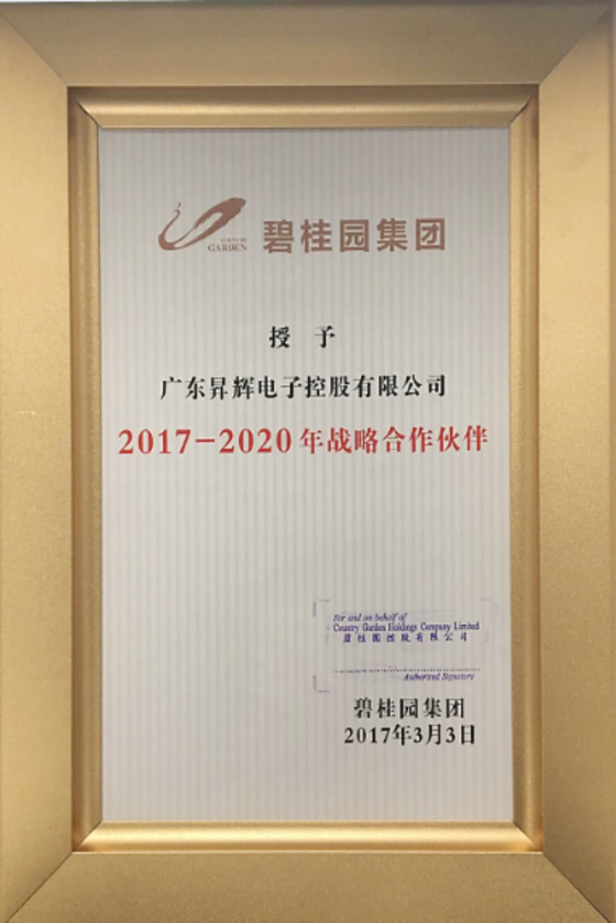 2017-2020年戰略合作伙伴 2017-2020年戰略合作伙伴